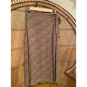 Leopard wrap skirt